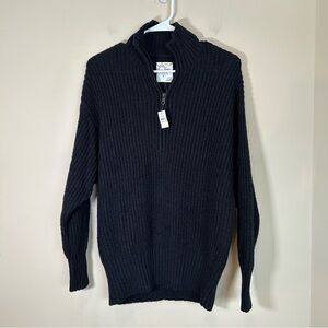 Aerie‎ Offline Women's Pullover 1/4 zip chunky knit sweater NWT XS Navy